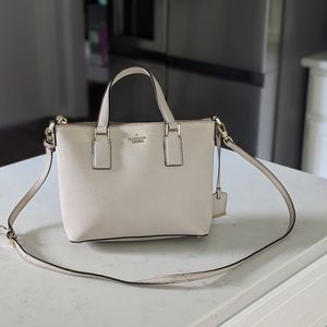 Kate Spade Neutral Tusk Cameron Street Lucie Crossbody Bag Purse.